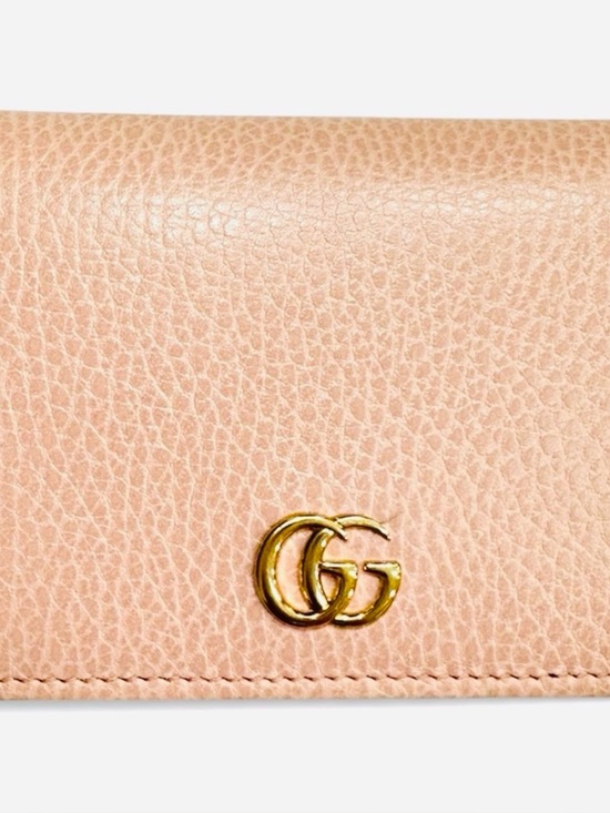 Gucci Handbags - Gucci GG Marmont Wallet Gucci
Pink Leather Card Case Wallet COA